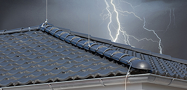Äußerer Blitzschutz bei Muster Elektro in Musterstadt